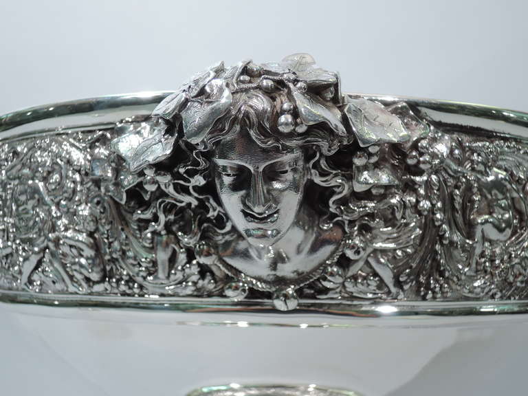 Tiffany Olympian Punch Bowl & Ladle - American Sterling Silver - Gilded Age 1