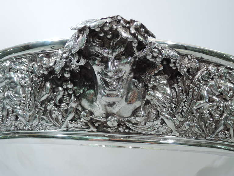 Women's or Men's Tiffany Olympian Punch Bowl & Ladle - American Sterling Silver - Gilded Age