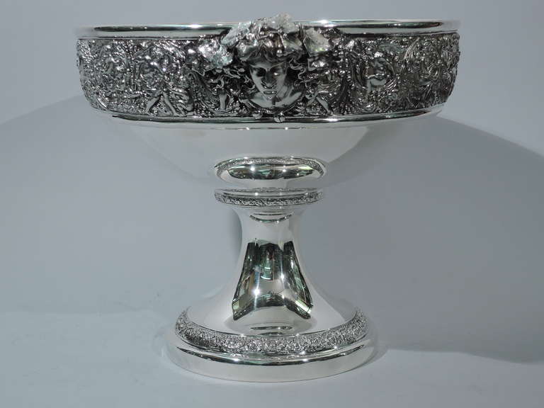 Victorian Tiffany Olympian Punch Bowl & Ladle - American Sterling Silver - Gilded Age