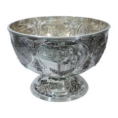 Vintage Postmaster General Punch Bowl - Historic American Silver - C 1902
