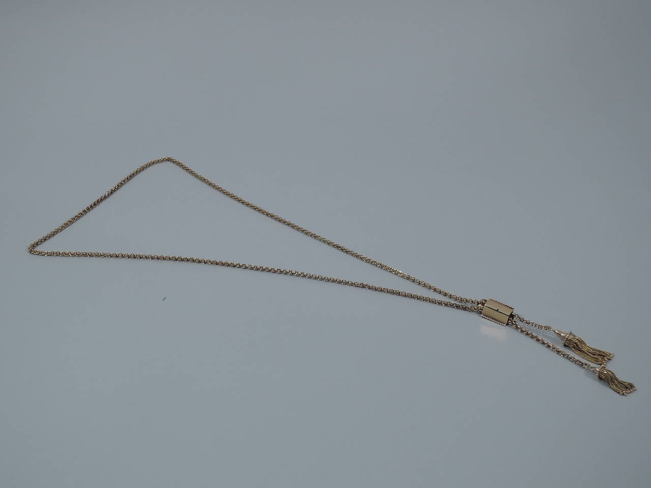 Women's Victorian Gold Lariat Slide Chain 