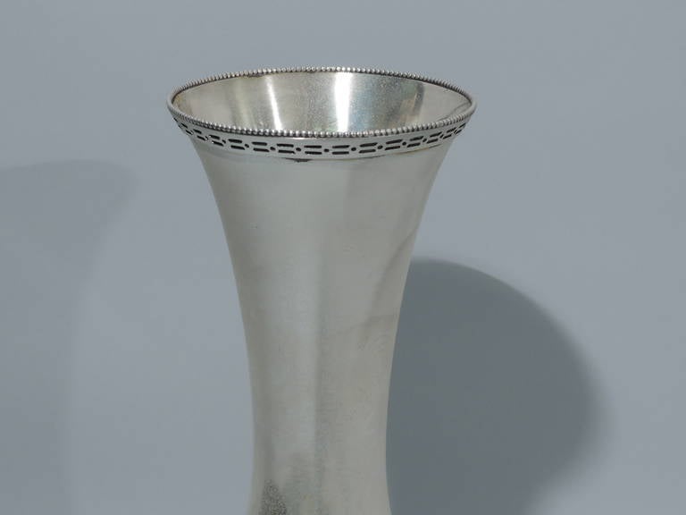Edwardian Neoclassical Vase by Theodore B Starr - American Sterling Silver - C 1920