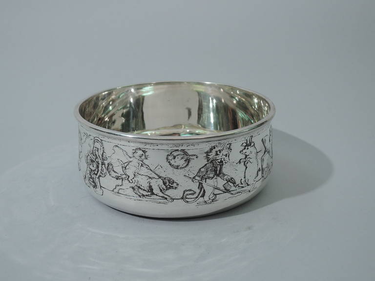 Here Comes the Circus - Sweet Sterling Silver Baby Bowl and Plate by Kerr 2