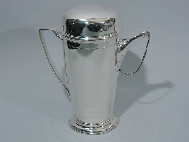 Art Deco Tiffany Cocktail Shaker - Modern Martini - American Sterling Silver - C 1919