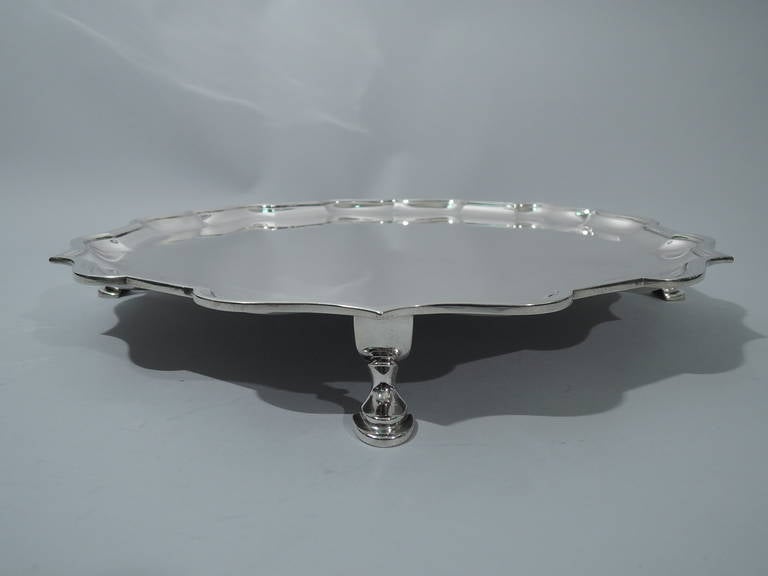 Tiffany & Co. Georgian Charles Stuart Harris English Sterling Silver Salver 1