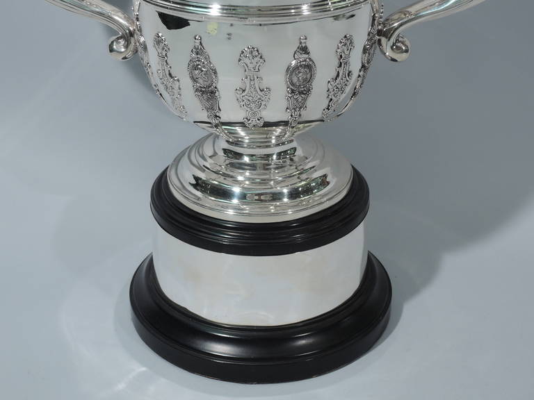 Victorian English Large and Heavy Sterling Silver Trophy Cup 5