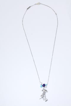 Van Cleef & Arpels A Day In Paris Necklace with Diamond, Lapis Lazul, Turquoise
