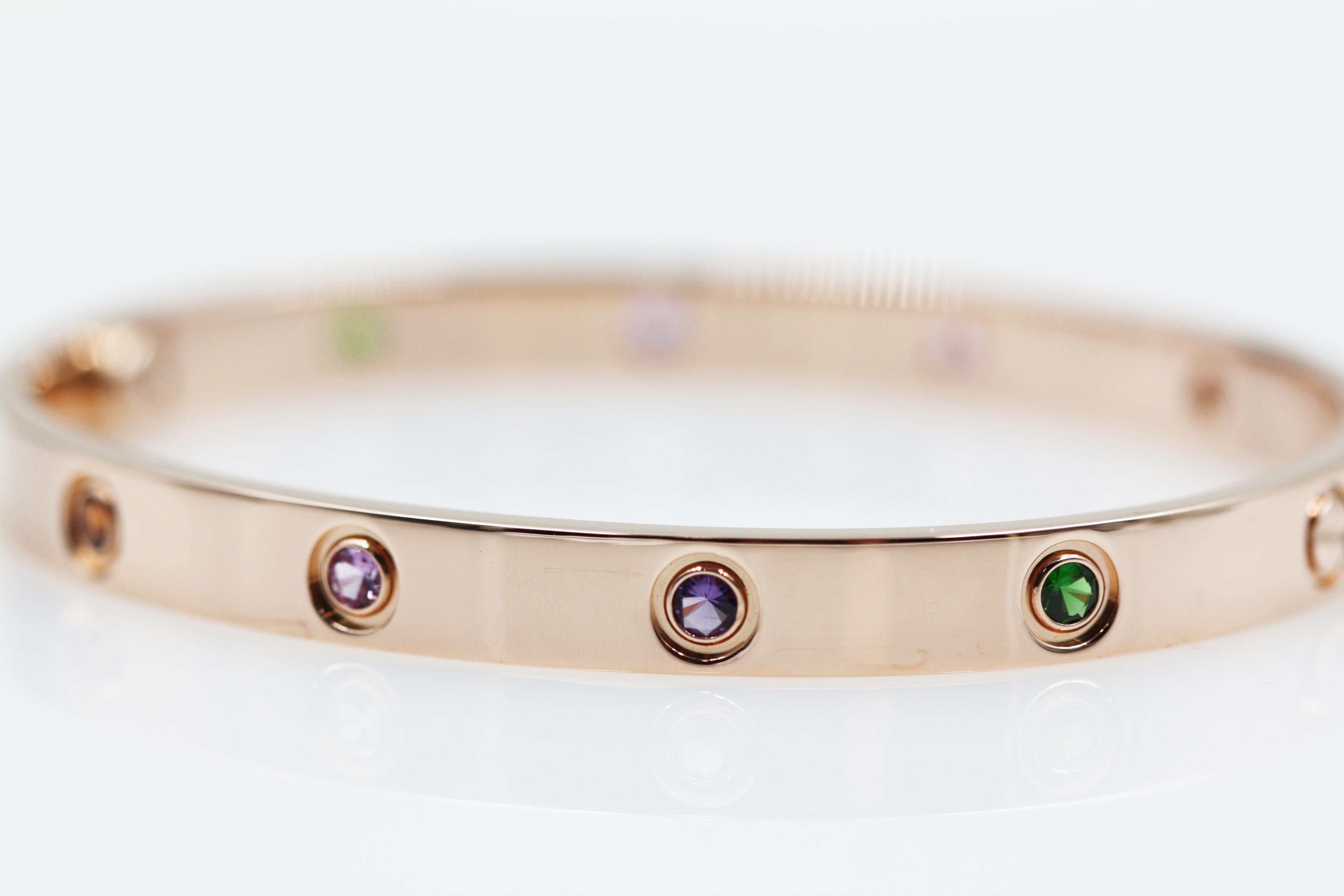 cartier love bracelet with sapphires