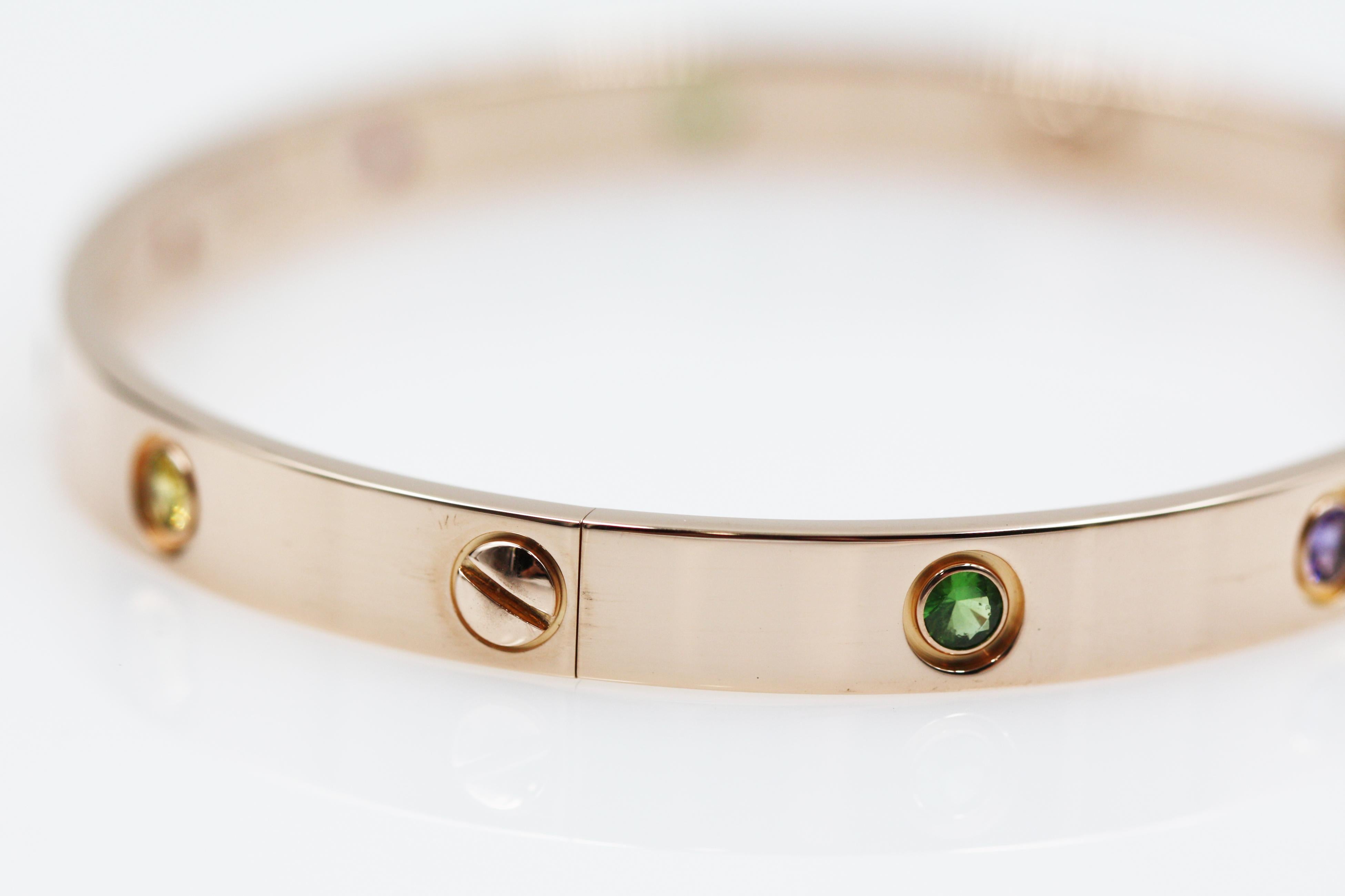 cartier love bracelet amethyst