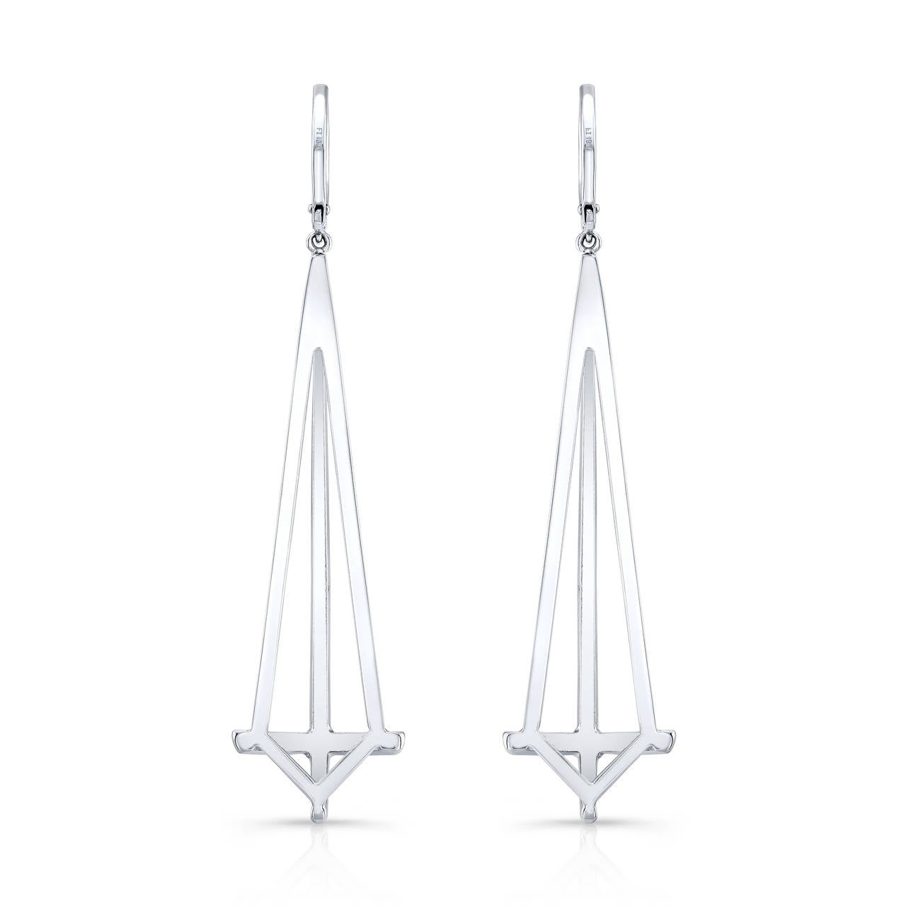 Diamond Dagger Earrings In New Condition For Sale In Los Angeles, CA