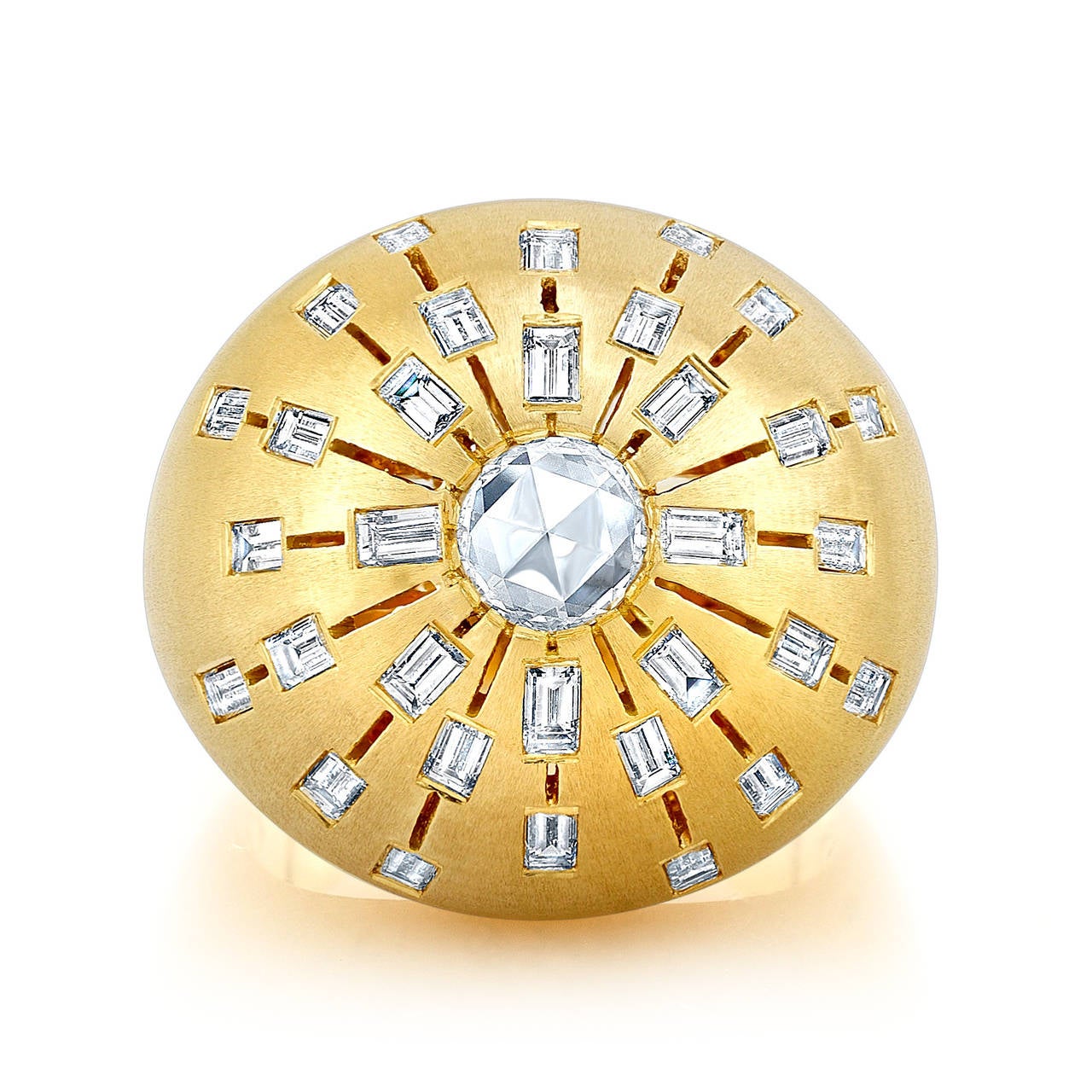 Sunburst Dome Cocktail Ring