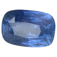 Unheated 13.12 Carat Ceylon Blue Sapphire, Loose Gemstone, Certified Cushion