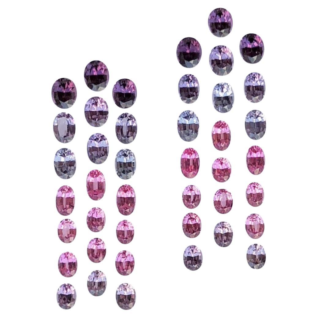 Spinel Oval Waterfall Loose Gems Set