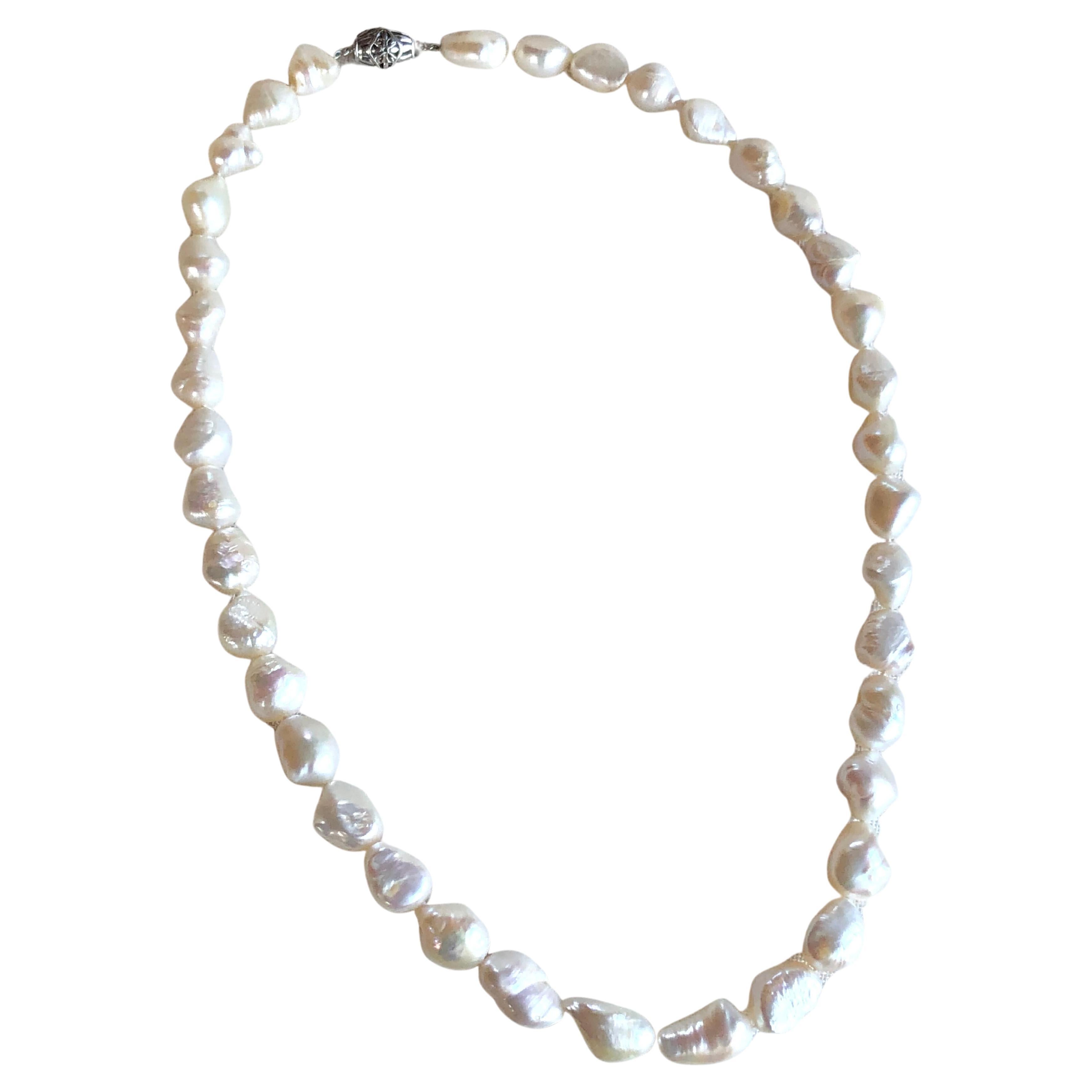 Natural Huge Baroque Pearl Necklace 24in