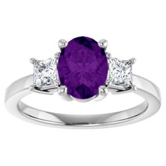 Natural Sapphire Diamond Engagement Ring 14 Karat Gold