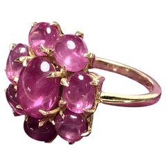 Burmese 12.00ct Star Ruby Cocktail Ring, 18K Yellow Gold, One-of-a-Kind