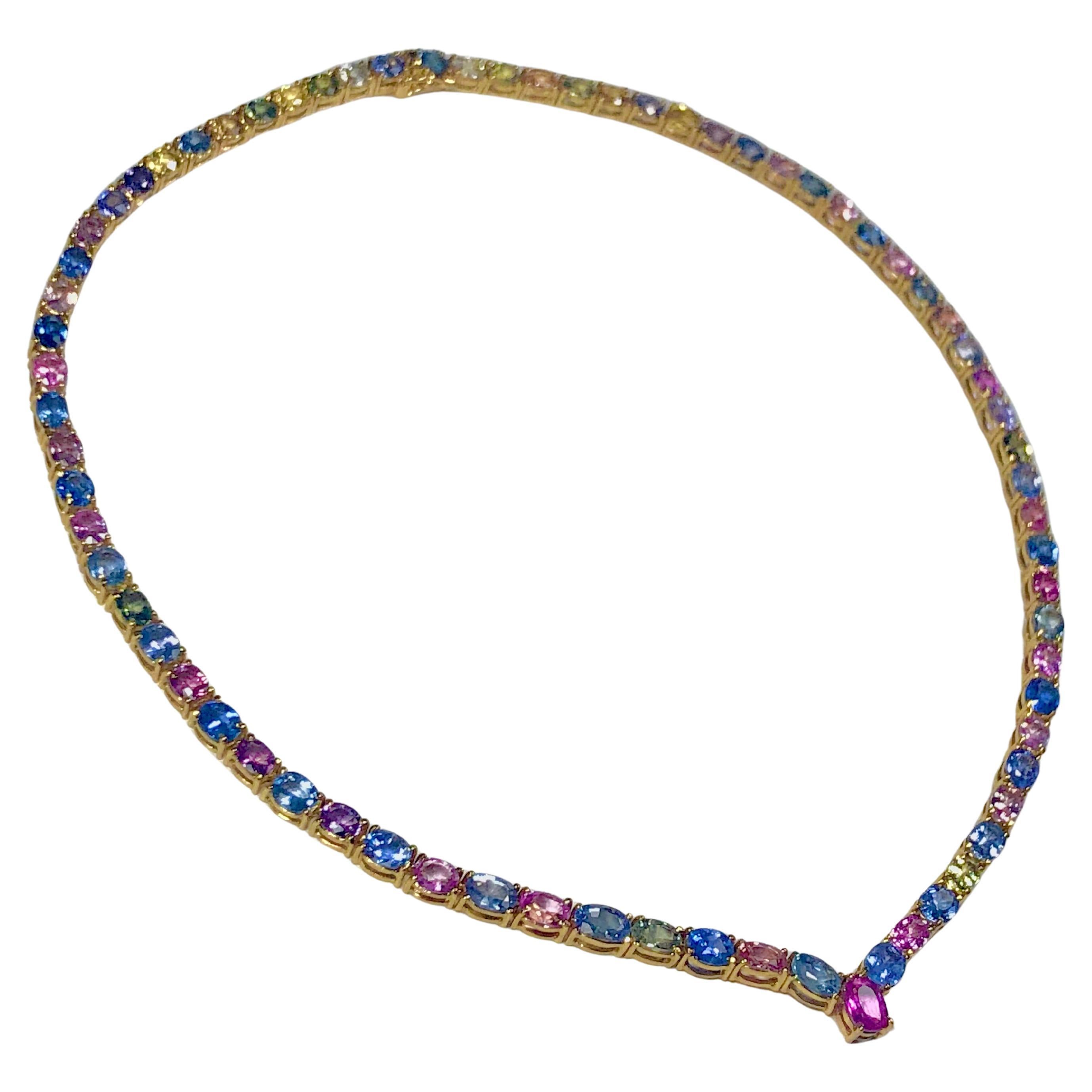 natural sapphire necklace