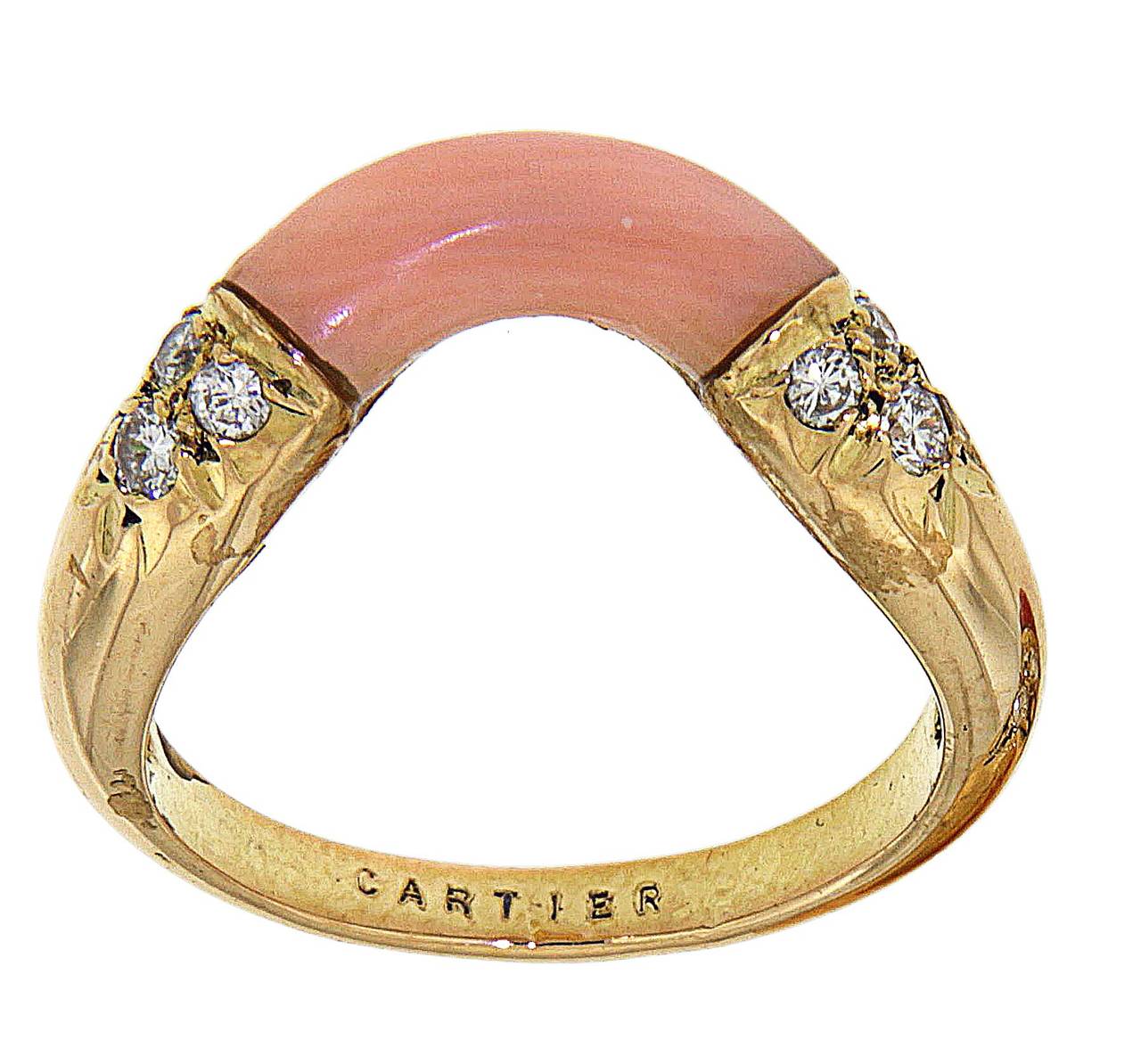 cartier coral ring