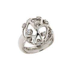 Diamonds White Gold Ring Modern 11