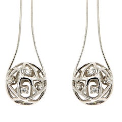 Diamonds White Gold Earrings Modern