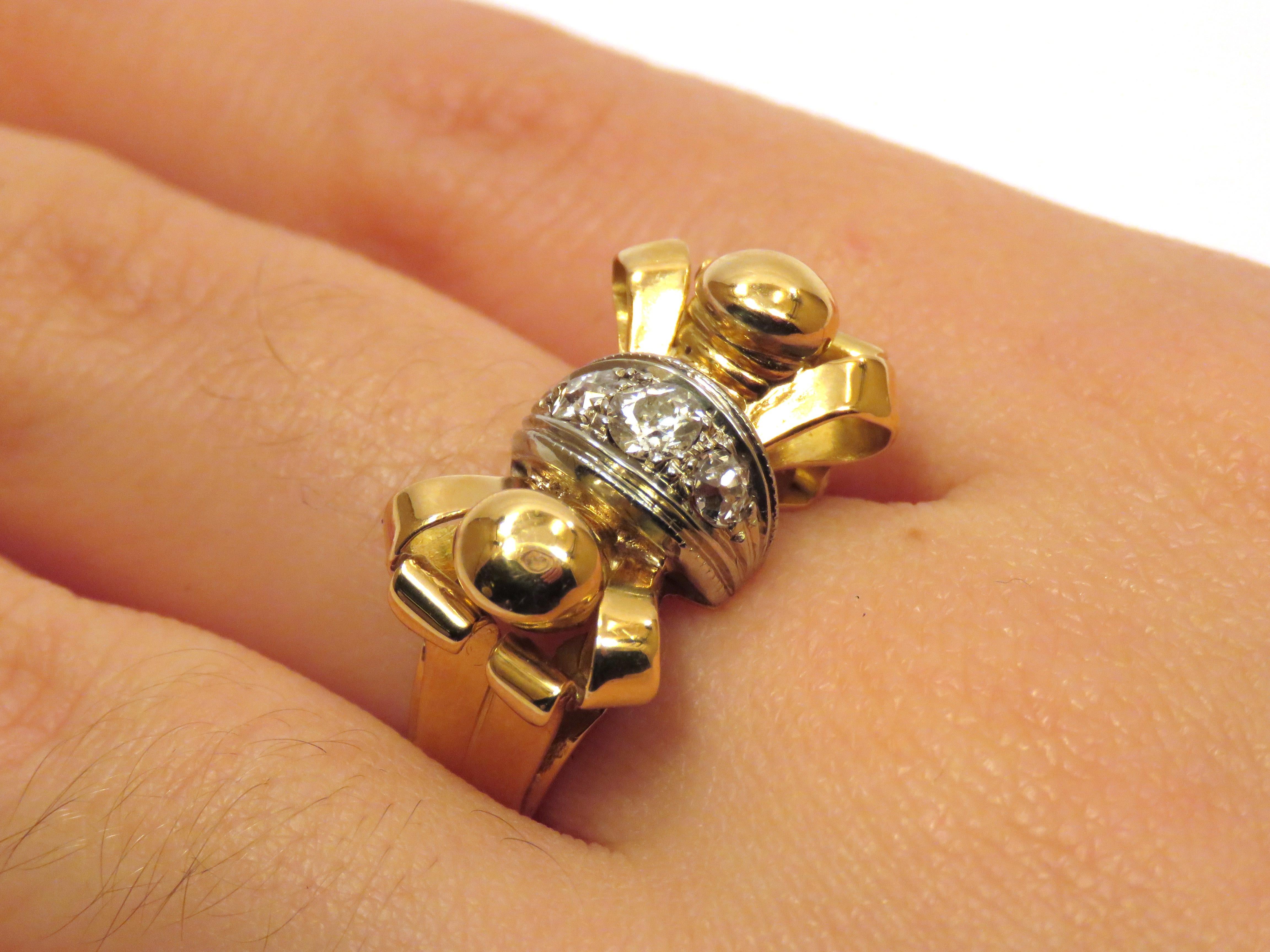 vintage bow ring