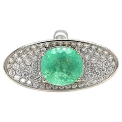 Bague en or blanc sertie d'une tourmaline Paraíba de 2,57 carats certifiée par le GIA