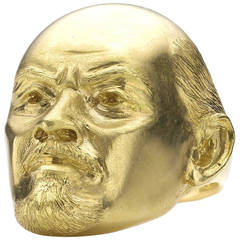 Theo Fennell Gold Vladimir Lenin Ring