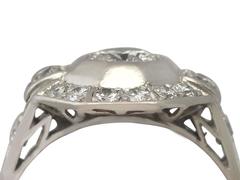 1940s Art Deco Diamond and Platinum Cocktail Ring