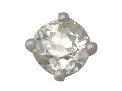 0.56 Carat Diamond and Platinum Stud Earrings
