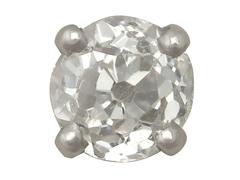 Antique and Contemporary Diamond and Platinum Stud Earrings