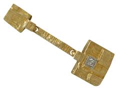 Diamond & Yellow Gold Drop Earrings by Lapponia, 1980s