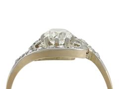 1910s Diamond and Yellow Gold Twist Ring