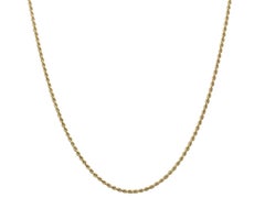 1970s 18 Karat Yellow Gold Rope Chain