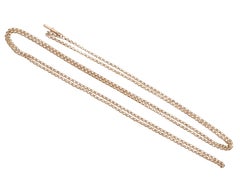1890s Victorian Yellow Gold Longuard Chain