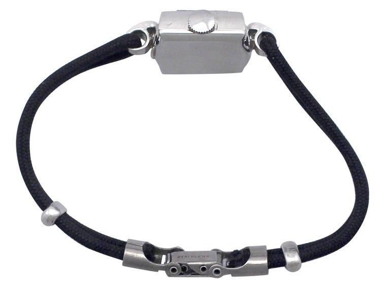 Omega Ladies Platinum Diamond Vintage Manual Cocktail Wristwatch, circa