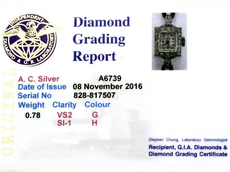 Omega Ladies Platinum Diamond Vintage Manual Cocktail Wristwatch, circa