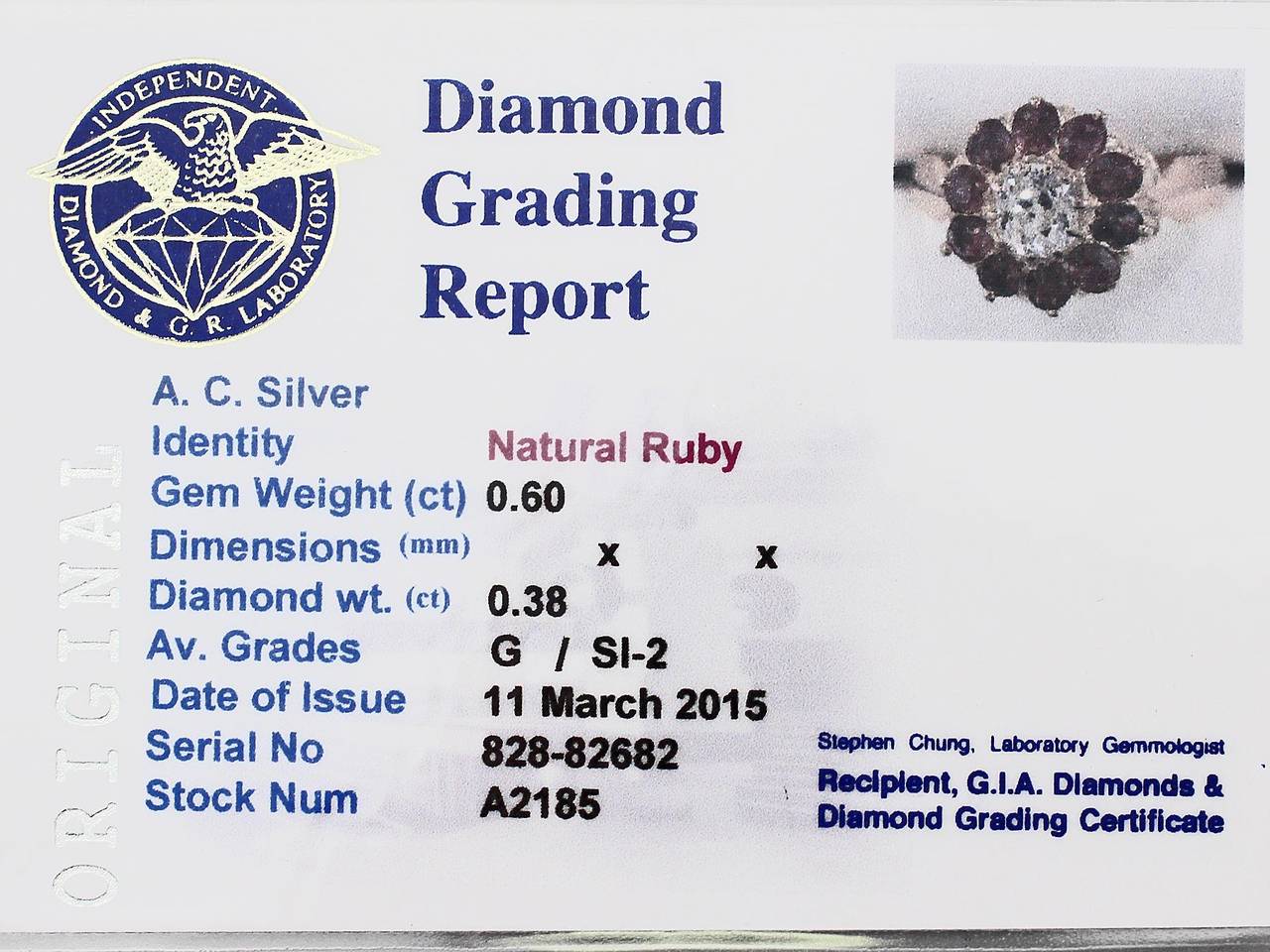 0.60Ct Ruby & 0.38Ct Diamond, 9k Rose Gold Cluster Ring - Antique Circa 1900 2