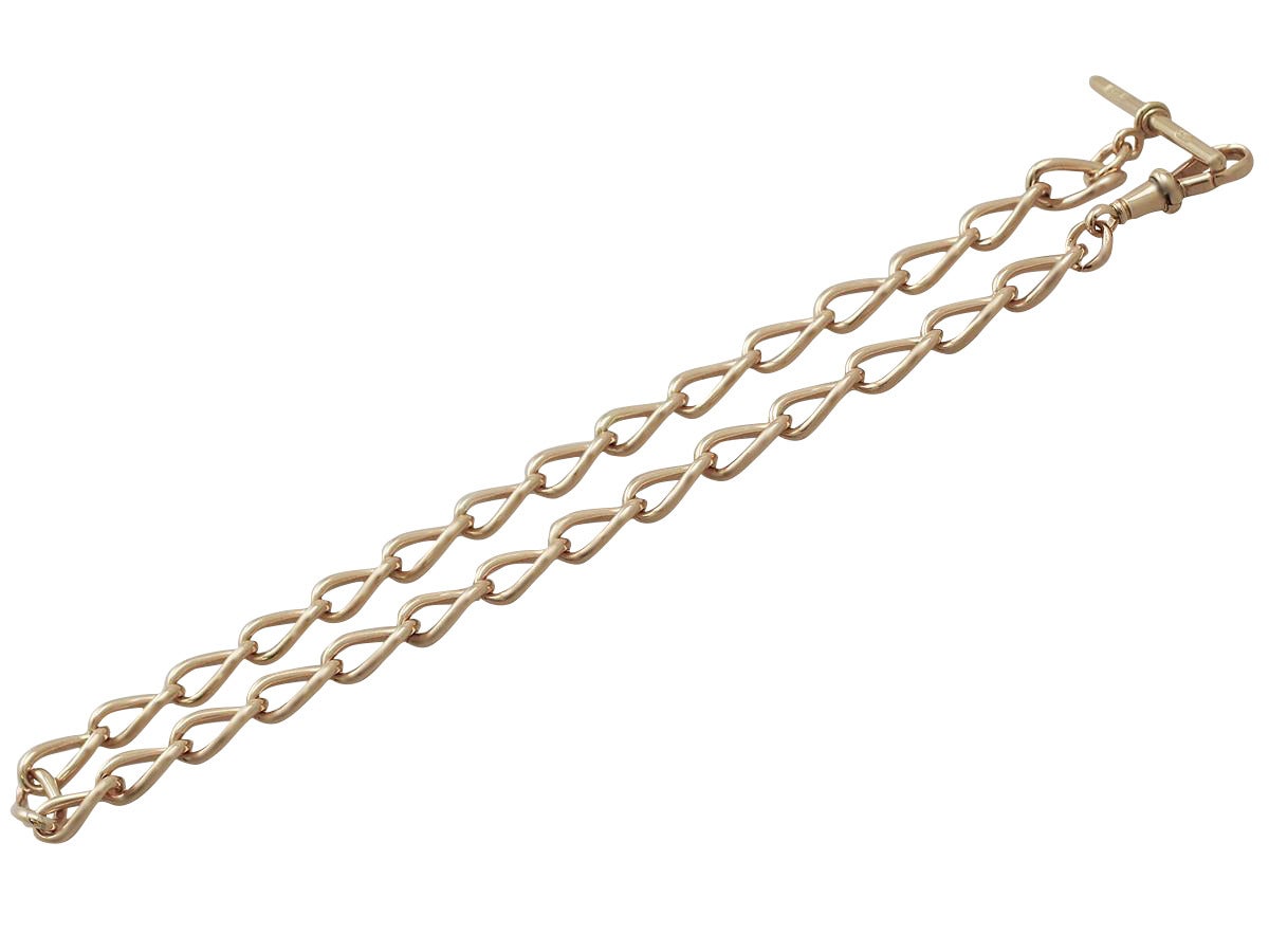 rose gold watch chain