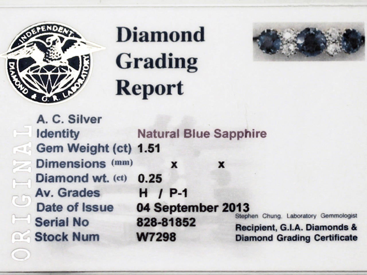 1.51 ct Sapphire and 0.25 ct Diamond, 18 ct Yellow Gold Dress Ring 2