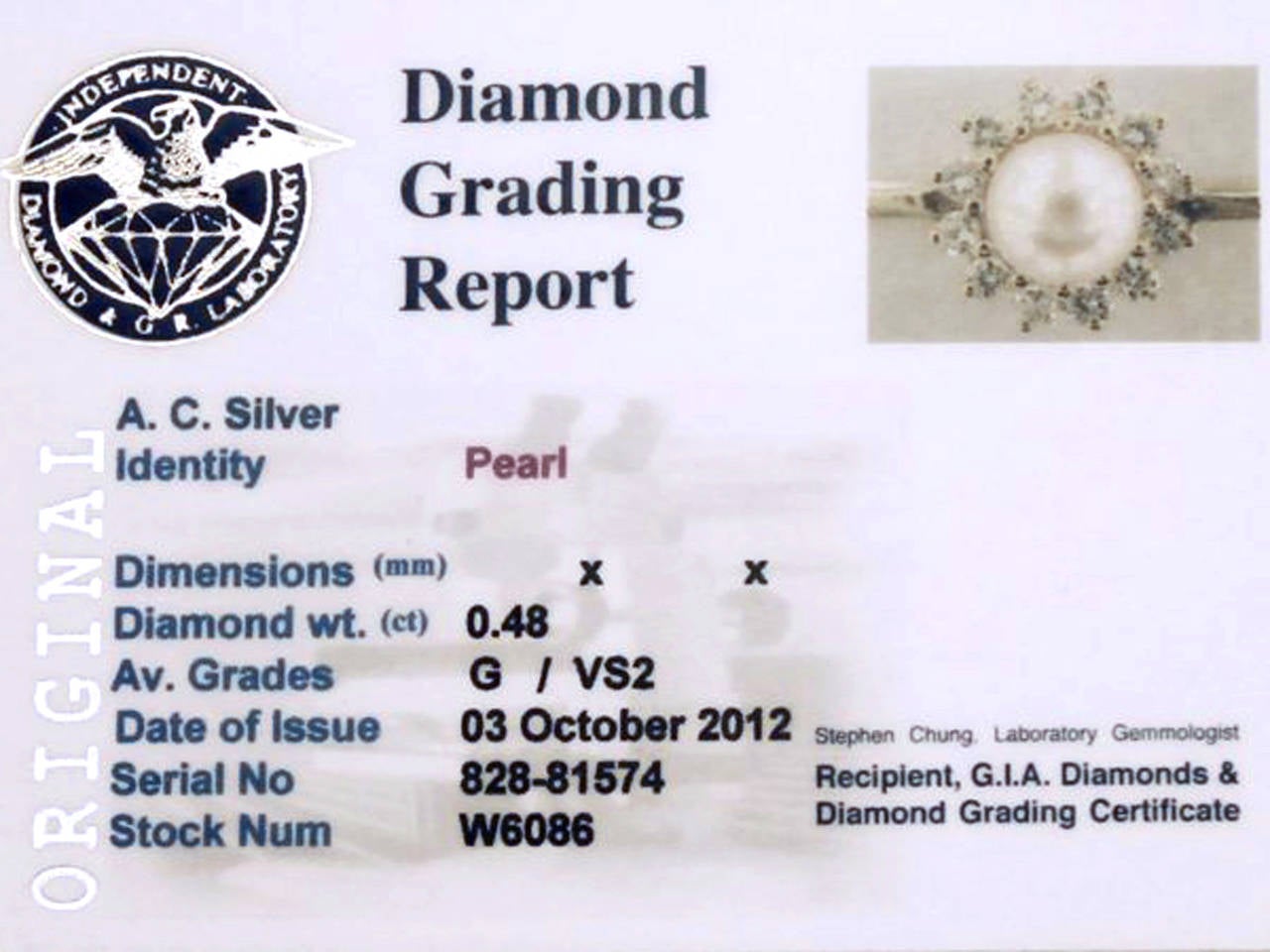 Pearl and 0.48Ct Diamond, 18k Yellow Gold Bar Brooch - Circa 1980 4