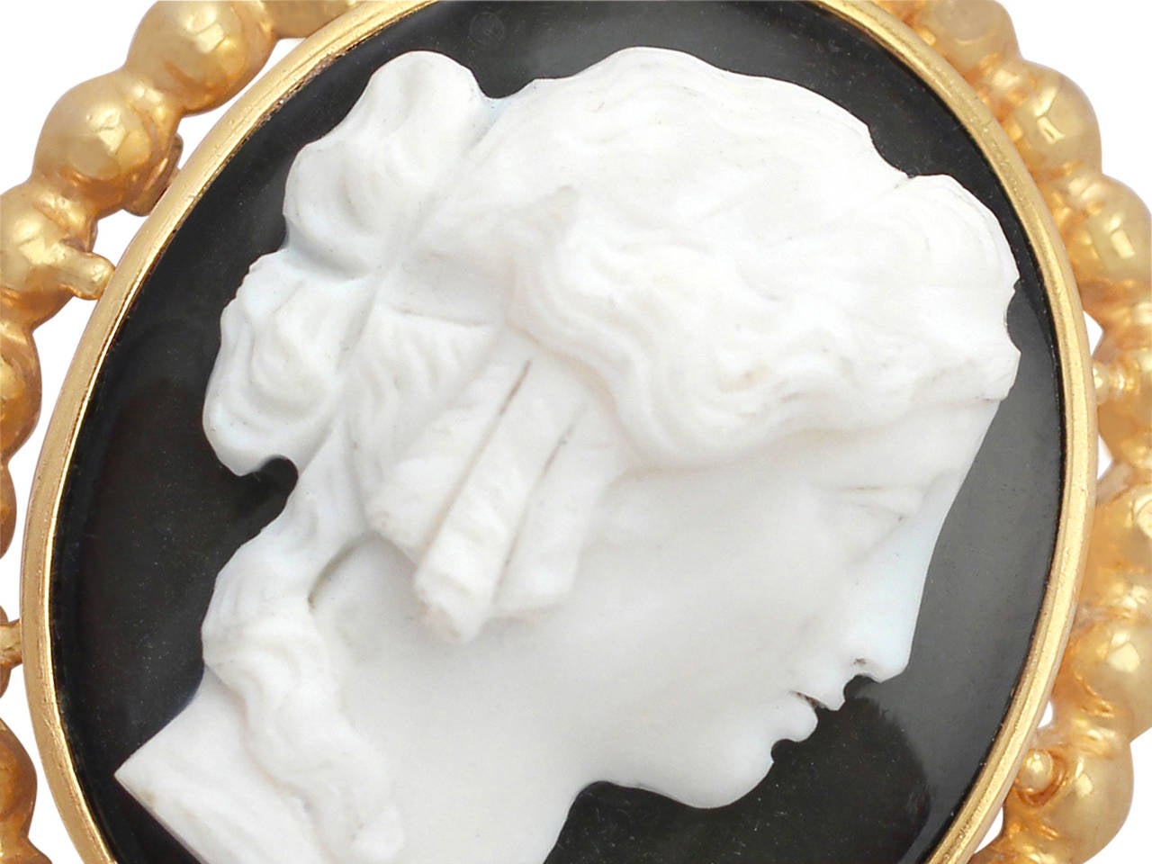 Cameo Brooch / Pendant in 18k Yellow Gold - Antique French Circa 1880 2