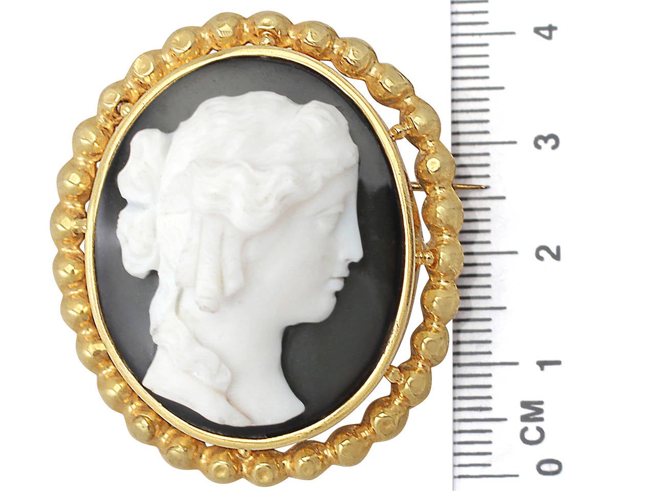 Cameo Brooch / Pendant in 18k Yellow Gold - Antique French Circa 1880 4