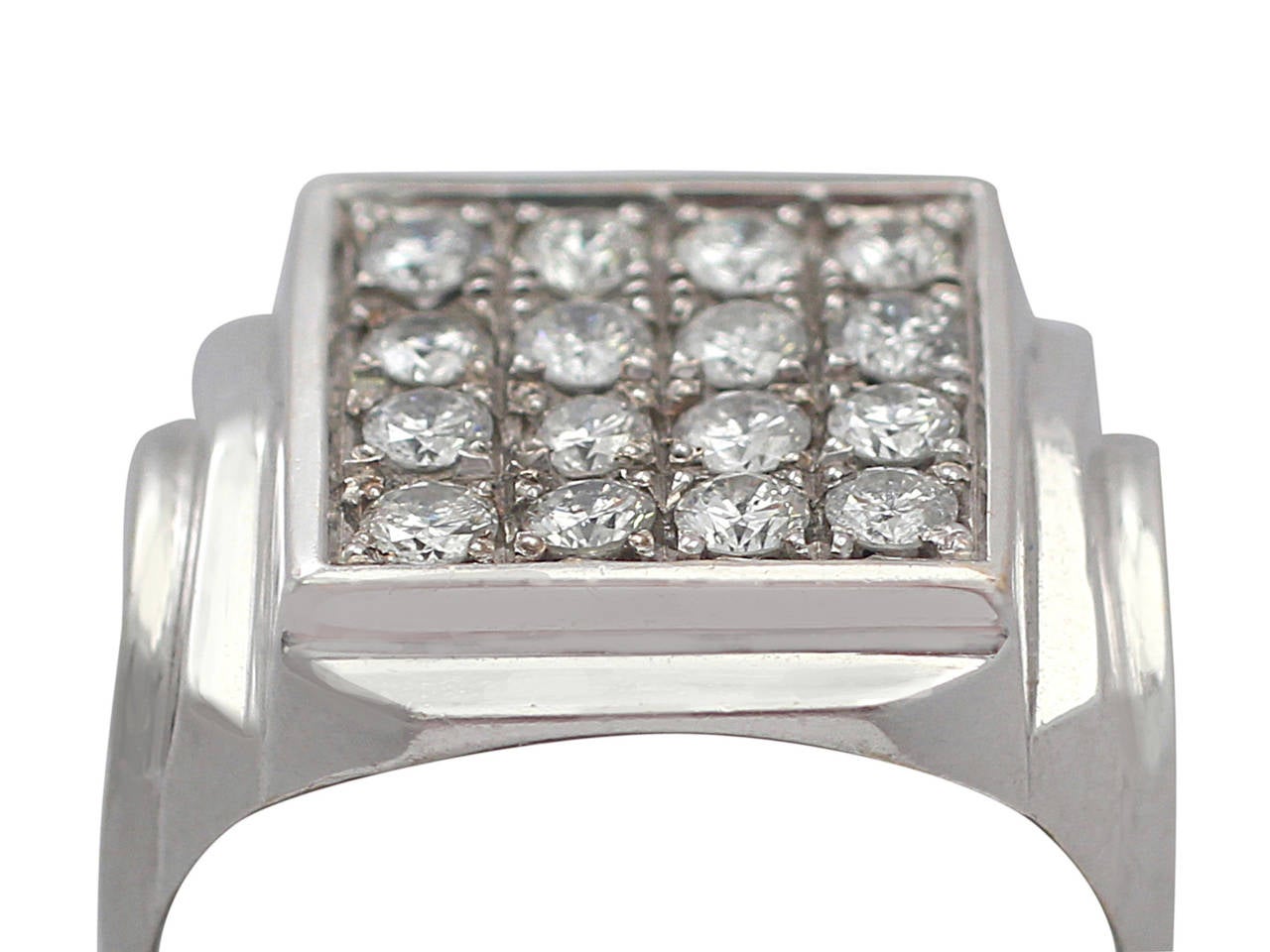 1960s Diamond & White Gold Cocktail Ring