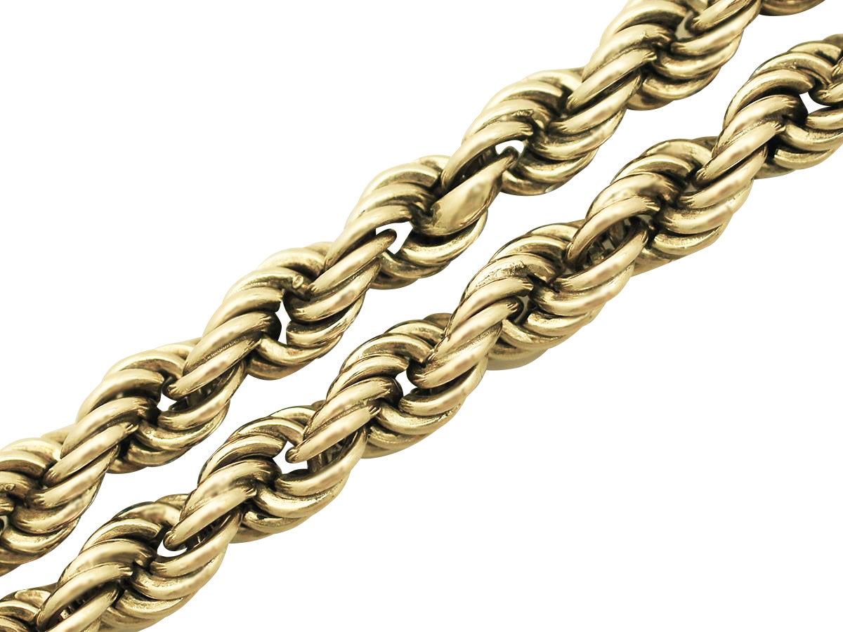 9k gold rope chain