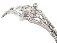 2.85Ct Diamond and 18k White Gold Bracelet - Antique and Vintage