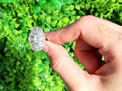 Antique 1.79 Carat Diamond and White Gold Cocktail Ring, Circa 1930