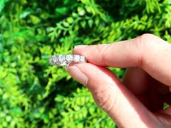 Vintage 2.88 Carat Diamond and White Gold Full Eternity Ring