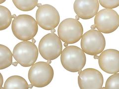 Double Strand Pearl Necklace with 18k Yellow Gold Locket Clasp - Vintage