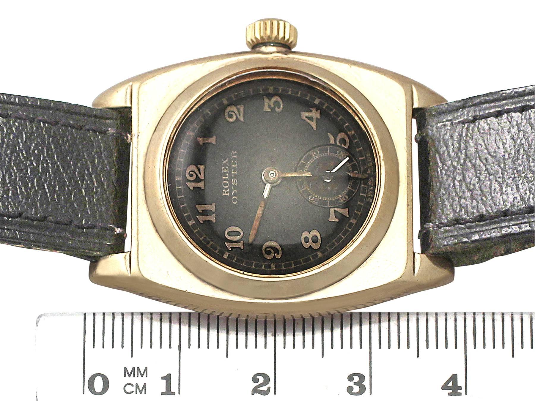 1945 Rolex Oyster Imperial Viceroy 9k Yellow Gold Gent's Wrist Watch 1