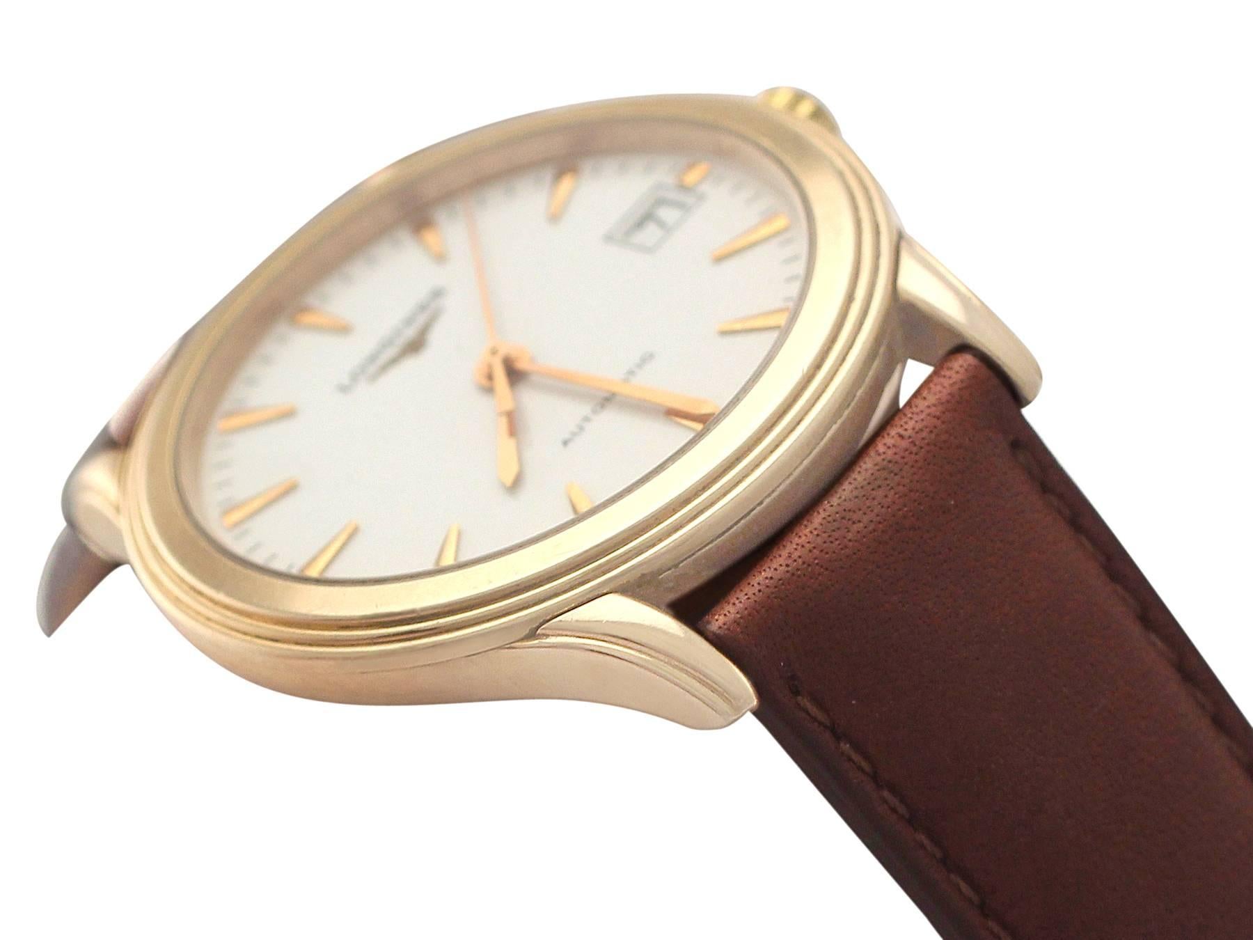 longines gold watch 1990